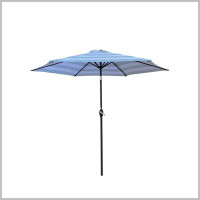 Arlmont & Co. Shasa 108'' Lighted Market Umbrella with Crank Lift Counter Weights Included
