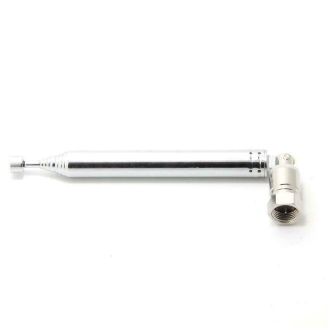 Telescopic FM Radio F Connection Antenna - Male F Connector - 75 Ohm FM Stereo Reception - Screw-In Type - Chrome - in General Electronics in West Island - Image 2