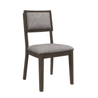 Red Barrel Studio 2Pc Transitional Dining Side Chair With Upholstered Seat Back Dining Room Wooden Furniture
