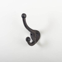 Ophelia & Co. Cast Iron Rustic Look Cream Double Wall Hook
