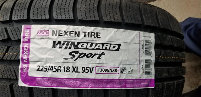 BRAND NEW WITH LABELS ULTRA HIGH PERFORMANCE    &#39; V  &#39; RATED   NEXEN    WINTER  TIRE  225 /  45  /  18  SET OF 4 in Tires & Rims in Ontario