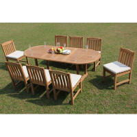 Rosecliff Heights Riey 9 Piece Teak Dining Set