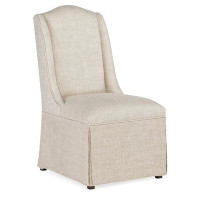 Hooker Furniture Traditions Linen Upholstered Side Chair in Magnolia/Biscuit