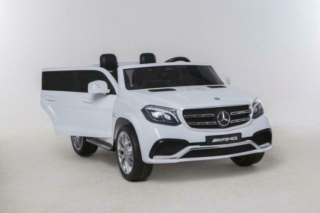 Kids Ride On Cars With Parental Control Mercedes Benz GLS63 AMG 2 Seat With Rubber Wheels & Leather Chair Warehouse Sale in Toys & Games - Image 3
