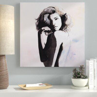 Ebern Designs 'Beautiful Young Woman' Oil Painting Print on Wrapped Canvas