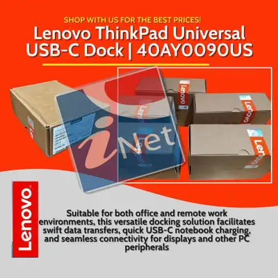 Lenovo 40AY0090US ThinkPad Universal USB-C Docking Station BRAND NEW SEALED Lenovo ThinkPad Universa...