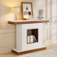 Ebern Designs 42 Inches Wood Console Table for Entryway