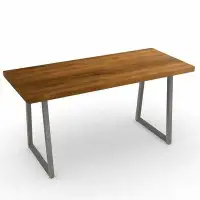 Foundstone™ Table de salle à manger en bois massif à hauteur de bar Blaise