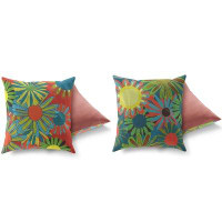 Winston Porter 2 Pcs Colourful Indoor/Outdoor Accent Pillow Set