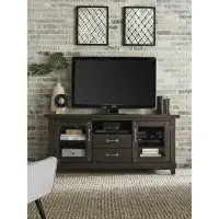 Gracie Oaks Brush Solid Wood TV Stand for TVs up to 78"