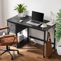 17 Stories Computer Small Desk with Drawers