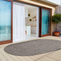 Highland Dunes Ulmer Braided Reversible Two-Tone Indoor Outdoor Runner or Area Rug