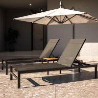 Ebern Designs Flosi Outdoor Metal Chaise Lounge - Set of 2