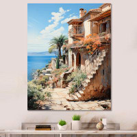 Latitude Run® Spain Mediterranean Serenity In Mallorcain - Cityscapes Canvas Wall Art