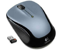 Logitech M325 Wireless Mouse - 2 Buttons 1 Wheel - USB RF Wireless Optical - 1000 dpi - Silver - 910-002332