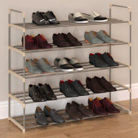 Rebrilliant Free Standing Shoe Racks – Two 5-Tier Shoe Organizer Shelves - Holds 60 Pairs Total