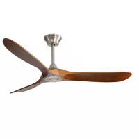 Wrought Studio 60 Inch Outdoor Ceiling Fan Without Light 3 ABS Blade With Smart APP Control