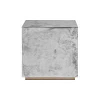 Worlds Away Cubo Block End Table