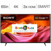 Télévision LED 65'' POUCE KD65X75K 4K ULTRA UHD HDR Google Smart WI-FI TV Sony -