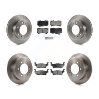 Front and Rear Disc Rotors and Ceramic Brake Pads Kit by Transit Auto K8T-100826
