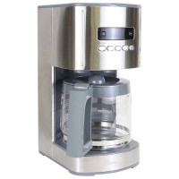 Kenmore Kenmore 12 Cup Programmable Coffee Maker, Stainless Steel, with Reusable Filter