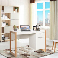 Ebern Designs Ebern Designs Computer Desk Workstation Table With Drawers Home Office