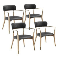 17 Stories Faux Leather Dining Chair