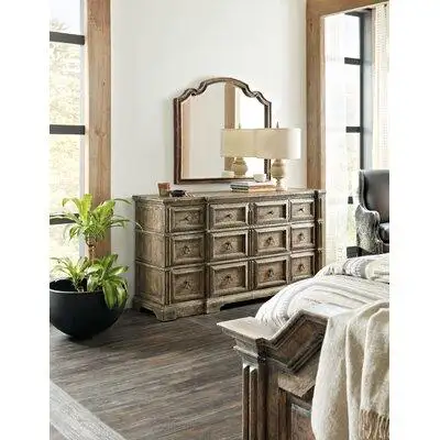 Hooker Furniture La Grange 9 Drawer Dresser with Mirror