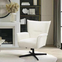 Red Barrel Studio 360 Swivel Ergonomic Design Chenille Fabric Upholstered Armchairs Sofa Chair For Living Room