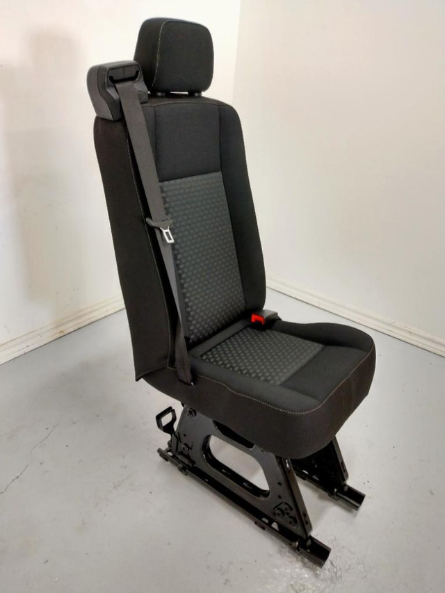 Ford Transit Passenger Van 2020 Removable Single Black Cloth Seat Jumpseat Cargo Camper Work Sprinter Promaster VANLIFE in Other Parts & Accessories - Image 3
