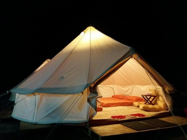.Camping Tent 19.9ft 6m Outdoor Waterproof Canvas Bell 4 Season Hunting Glamping 10-12 Person 022593 in Other Business & Industrial in Toronto (GTA) - Image 4
