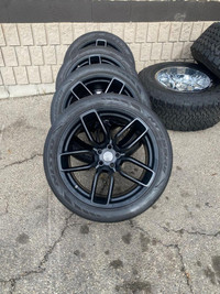 SET OF FOUR 20 INCH WIDEBODY OEM 20X11 5X115 MOUNTED WITH 315 / 35 R20 NITTO NT555g2 TIRES !!