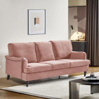 House of Hampton Modern Velvet Upholstered Sofa