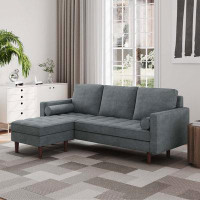 Latitude Run® 75.6'' Upholstered Sofa Chaise