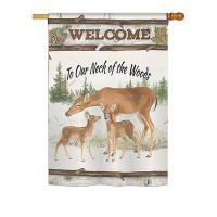 Millwood Pines Beldon Neck Of The Woods Nature Everyday Wildlife Impressions 2-Sided Polyester 40 x 28 in. House Flag