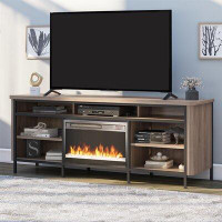 Latitude Run® Xzayvian Electric Fireplace Tv Console For Tvs Up To 75"