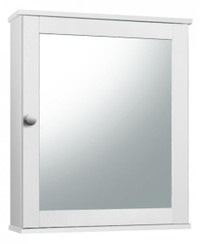 White Medicine Cabinet ( Over John )  22 x 6 x 26  Surface Mount with 1 Door 2 Adjustable Shelf