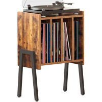 17 Stories Record Player Stand, Record Storage Table, End Table with Vinyl Holder Display Shelf