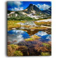 Made in Canada - Design Art Rila Lakes District with Reflection Landscape - Wrapped Canvas Photograph Print