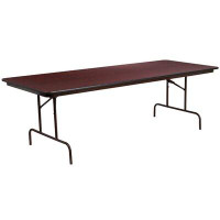 Flash Furniture 24" x 48" Rectangular High Pressure Mahogany Laminate Folding Banquet Table