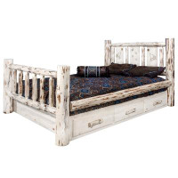 Millwood Pines Antigo Solid Wood Storage Platform Bed