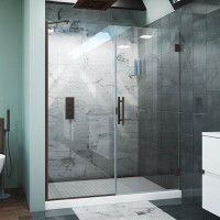 Arizona Shower Door Scottsdale 52" x 72" Hinged Frameless Shower Door with Invisible Shield by Clean-X