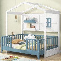 Harper Orchard Bed With 2 Shelves And Guardrail