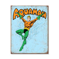 Desperate Enterprises DC - Aquaman Retro Metal Sign