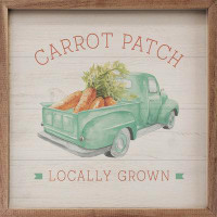 August Grove Carrot Patch Locally Grown Truck Whitewash