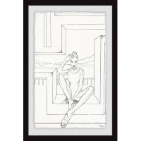Wrought Studio 'Fierce Summer' by Parvez Taj - Picture Frame Drawing Print on Paper