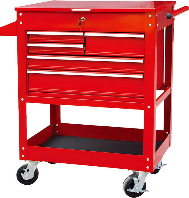 NEW 5 DRAWER MECHANICS ROLLER TOOL CART 41TC305 in Tool Storage & Benches in Alberta
