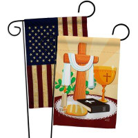 Angeleno Heritage Holy Week Garden Flags Pack Faith Religious Yard Banner 13 X 18.5 Inches Double-Sided Decorative Home