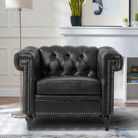 Darby Home Co Upholstered Chesterfield Sofa