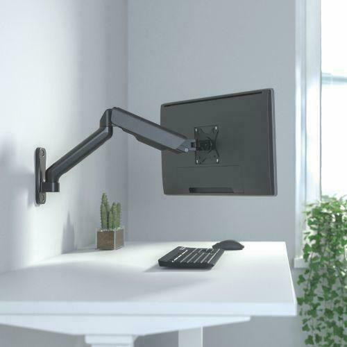 Single Monitor Elemental Wall Mounted Gas Spring Monitor Arm for Most 17-32 Monitors - Black in General Electronics - Image 2